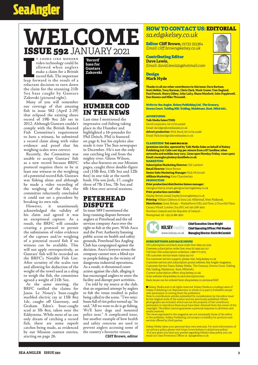 Sea Angler Preview Pages