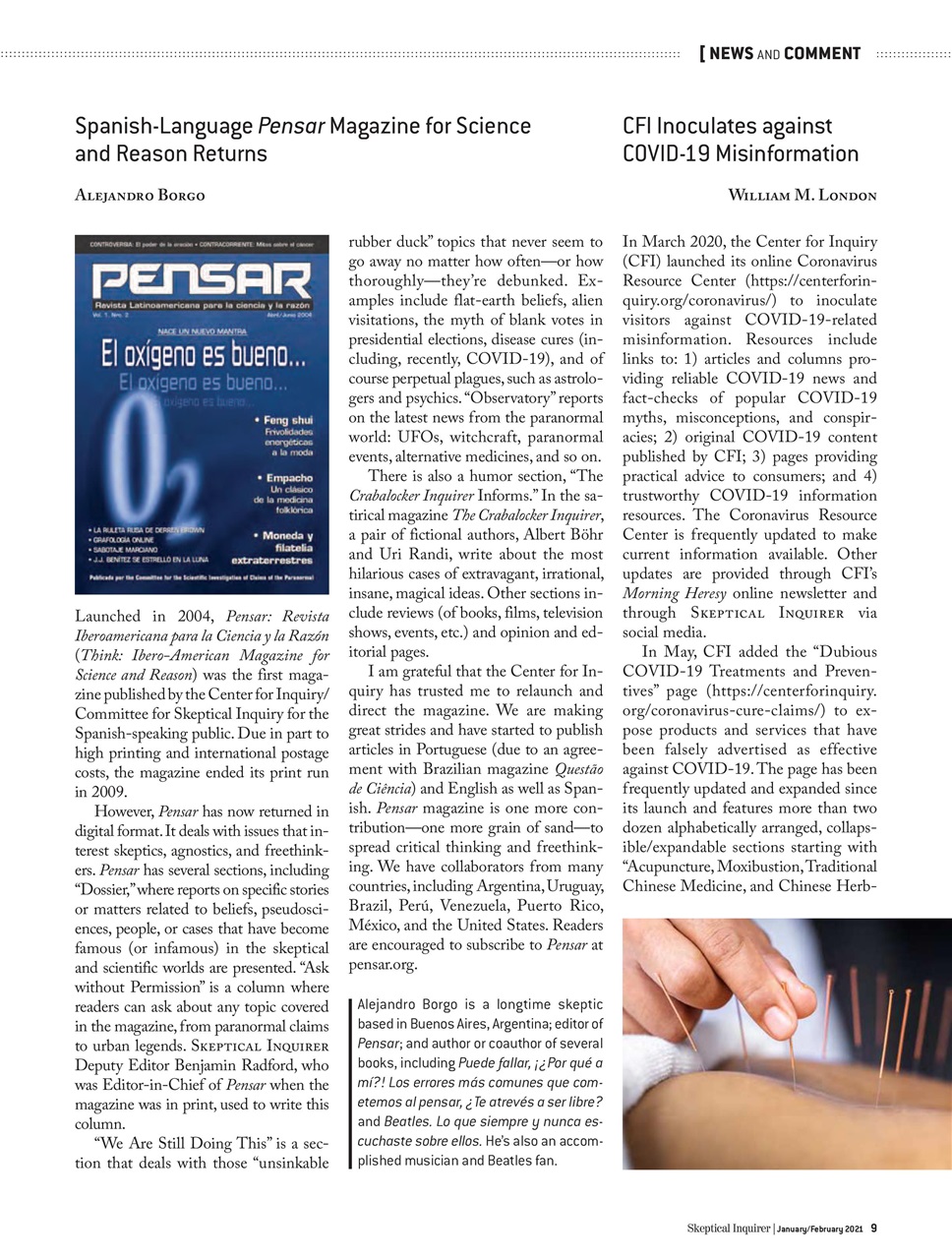 Skeptical Inquirer Preview Pages