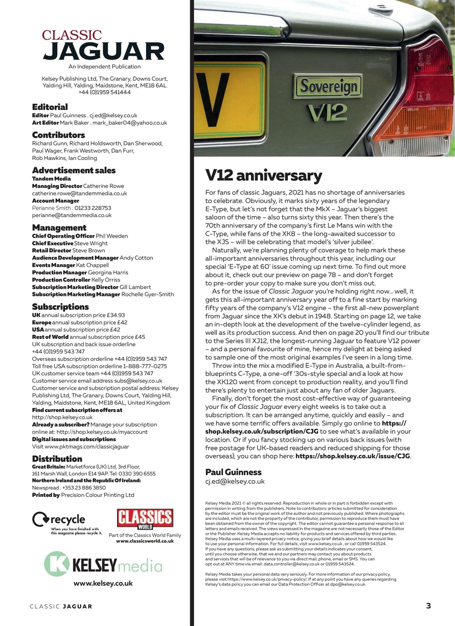 Classic Jaguar Preview Pages