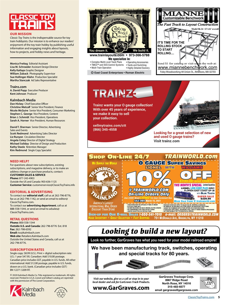 Classic Toy Trains Preview Pages