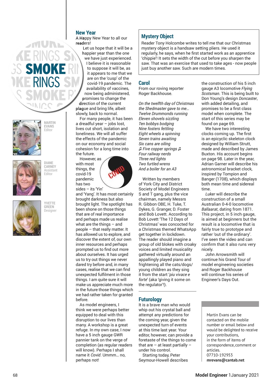 Model Engineer Preview Pages