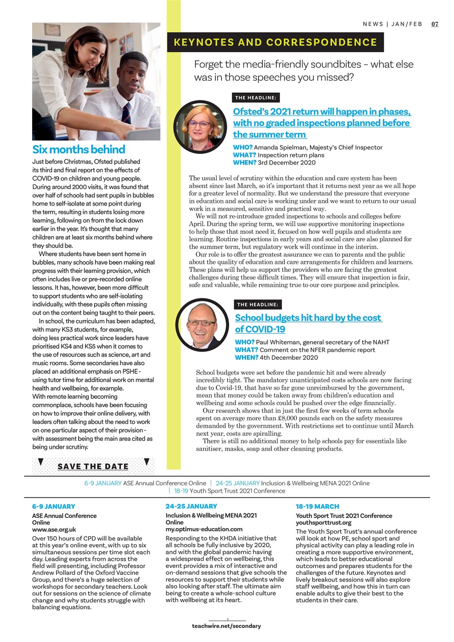 Teach Secondary Preview Pages