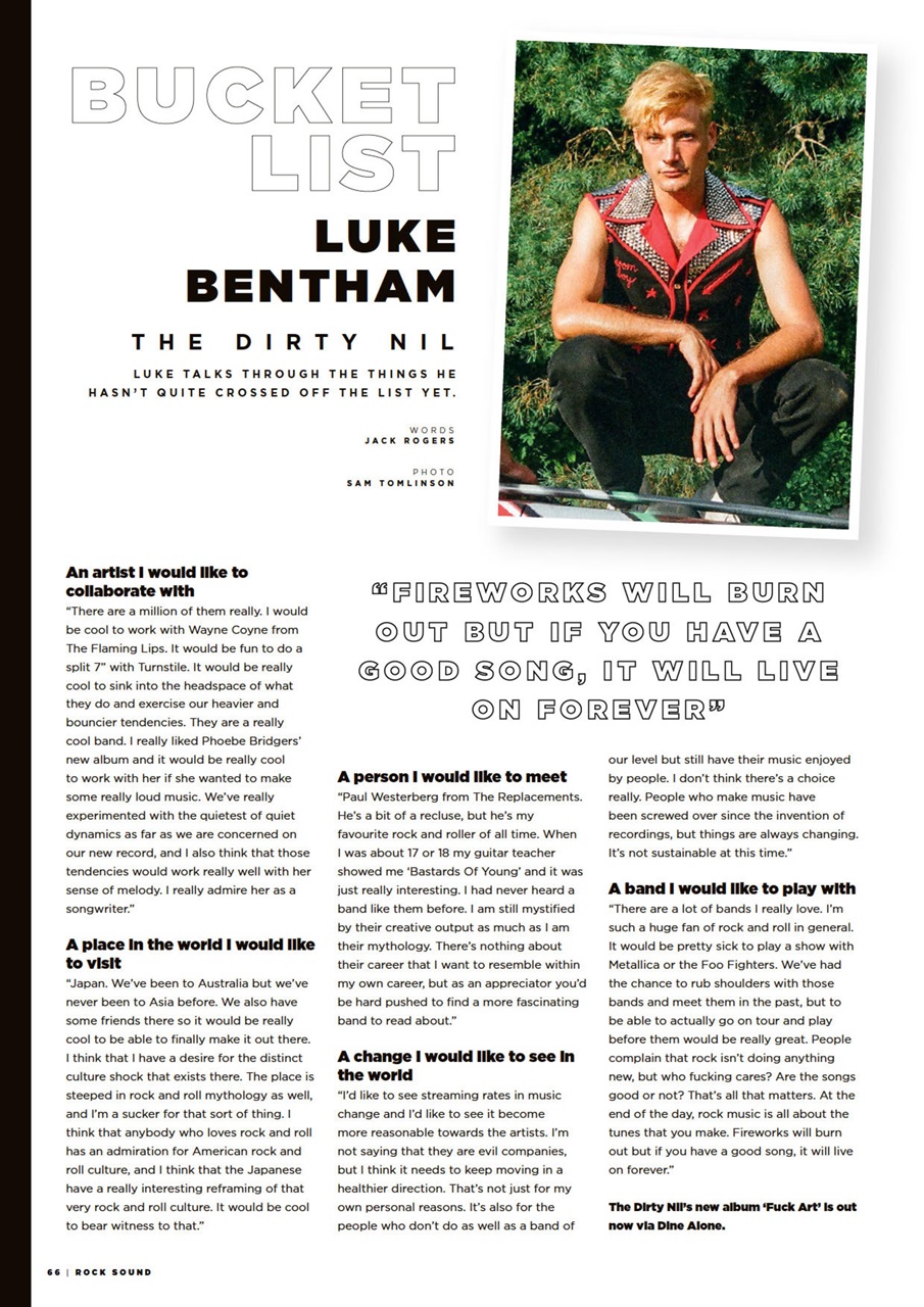 Rock Sound Magazine Preview Pages