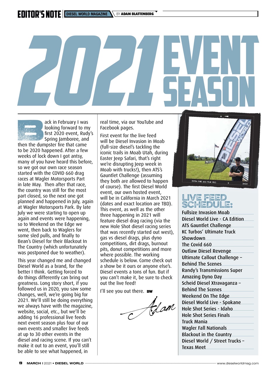 Diesel World Preview Pages