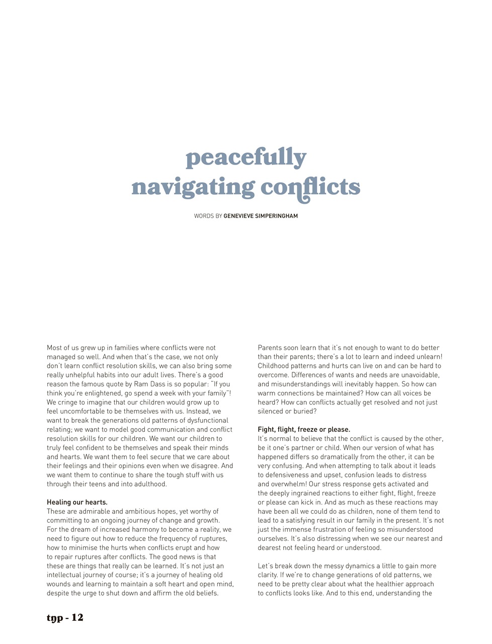 The Natural Parent Magazine Preview Pages