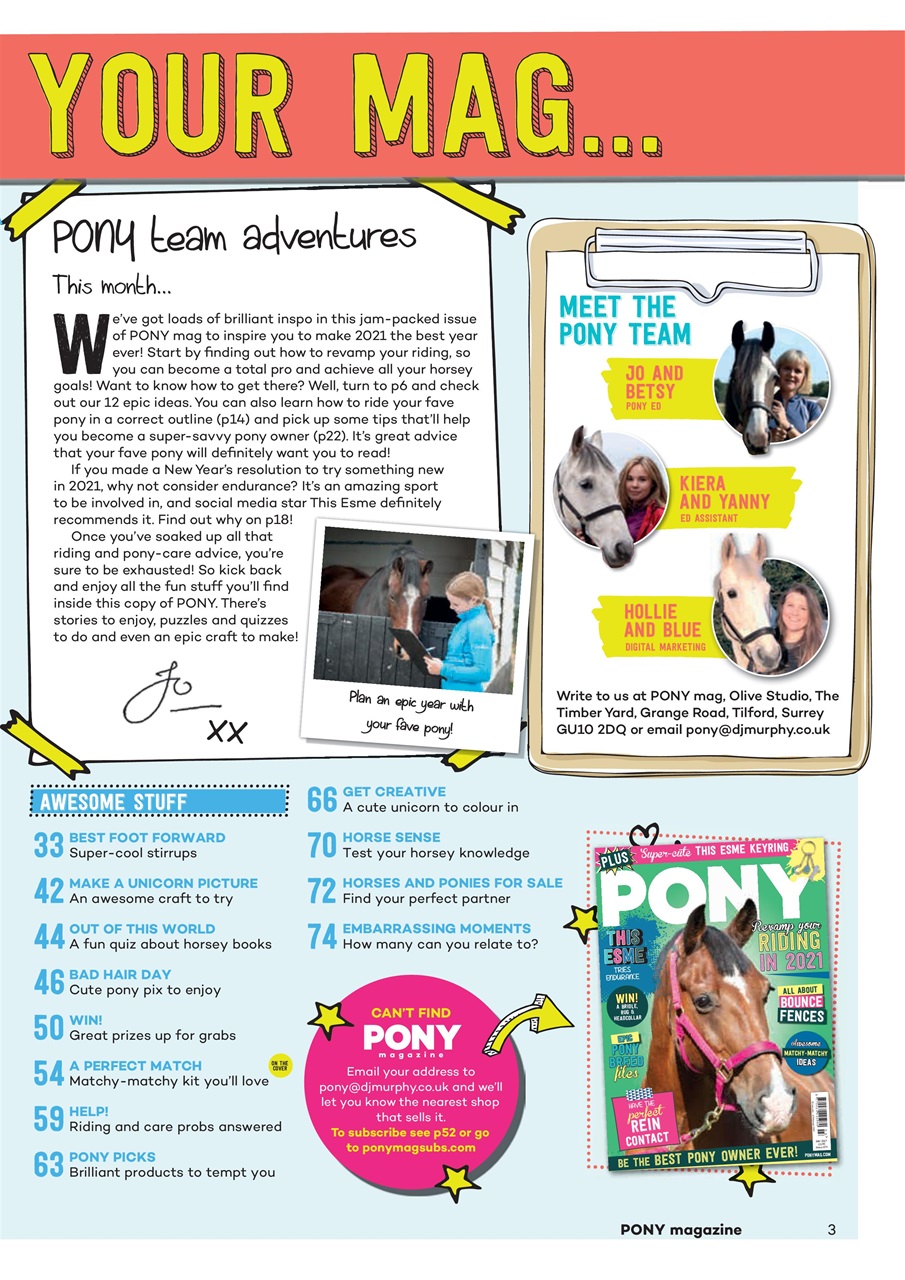 Pony Magazine Preview Pages