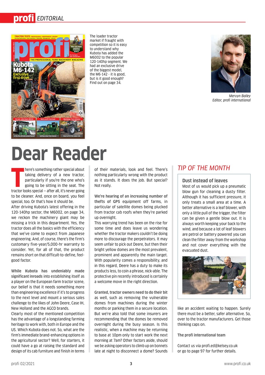 Profi International Preview Pages