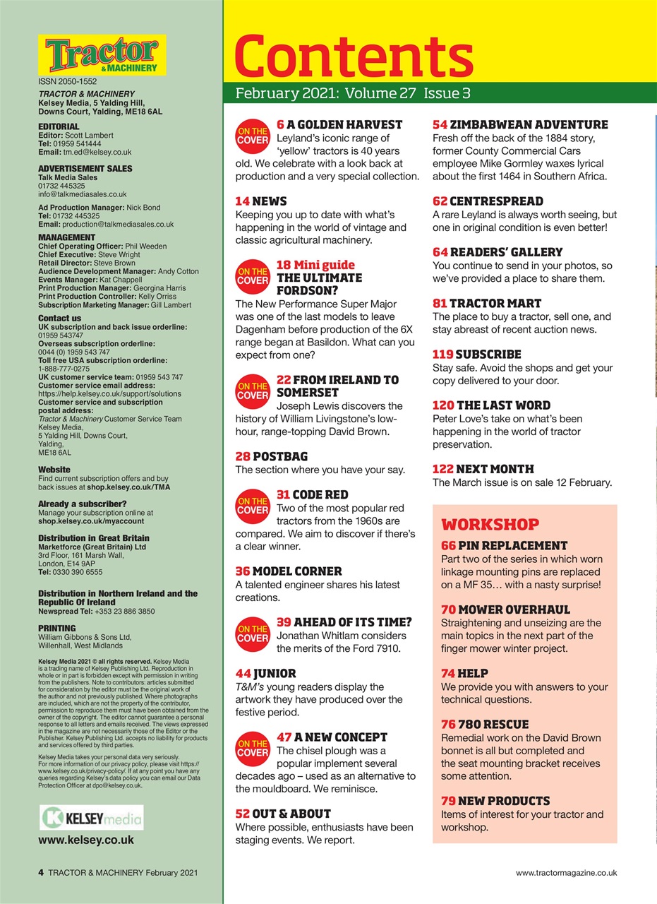 Tractor & Machinery Preview Pages