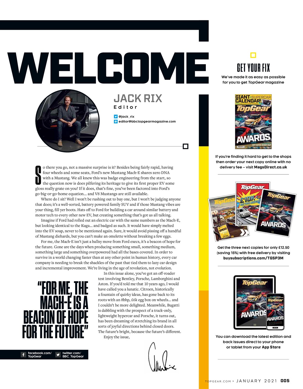 BBC Top Gear Magazine Preview Pages