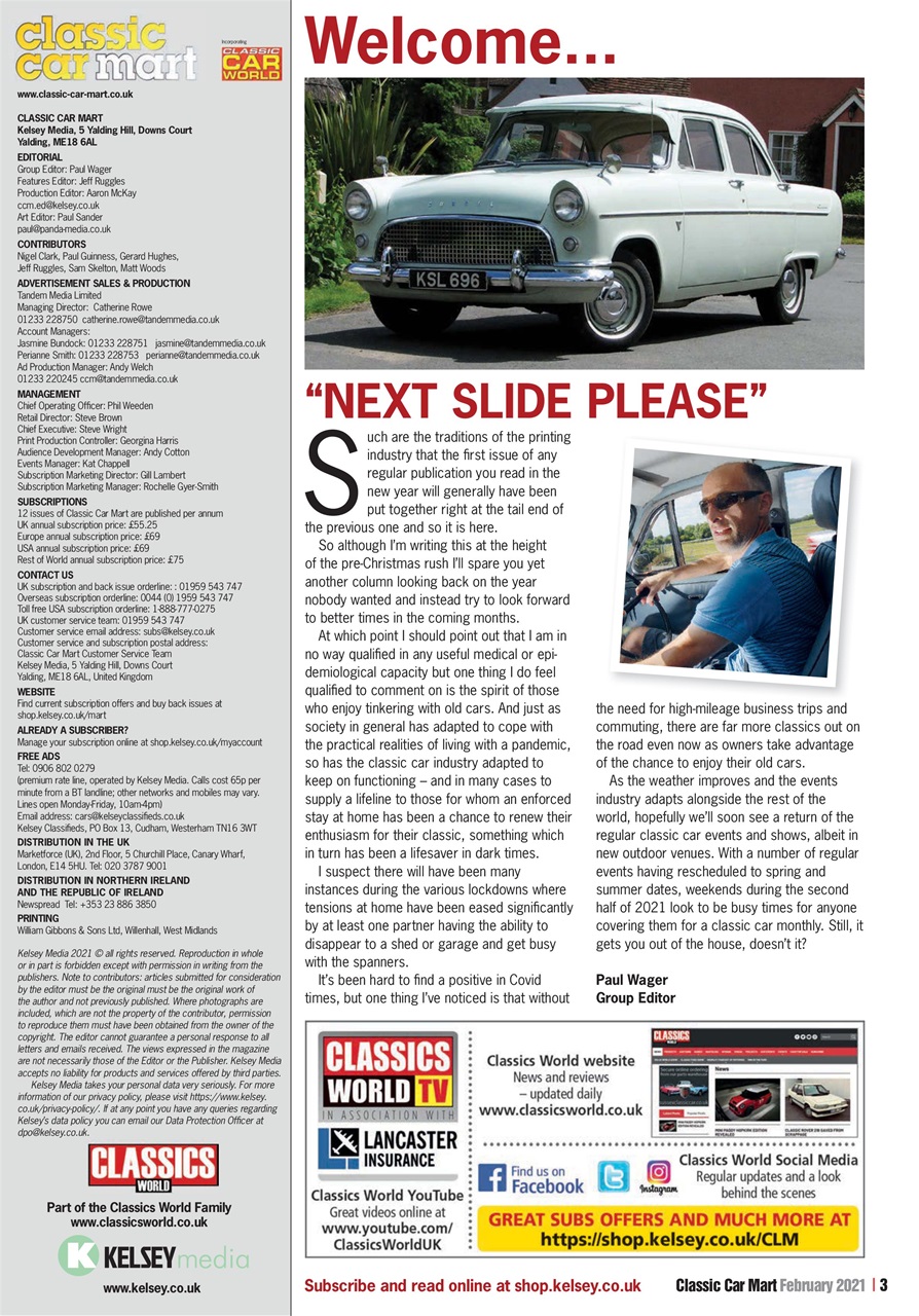 Classic Car Mart Preview Pages