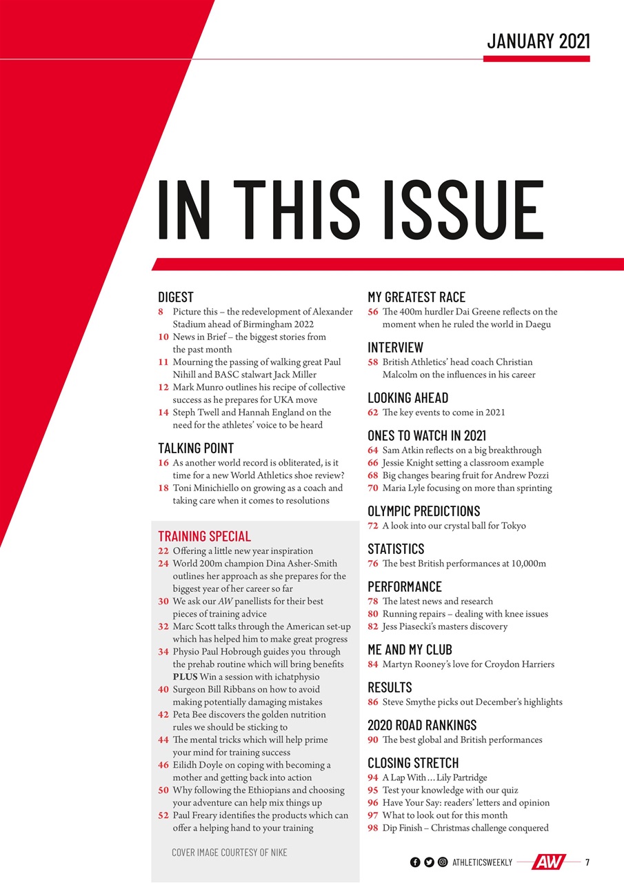 AW – Athletics Weekly Magazine Preview Pages
