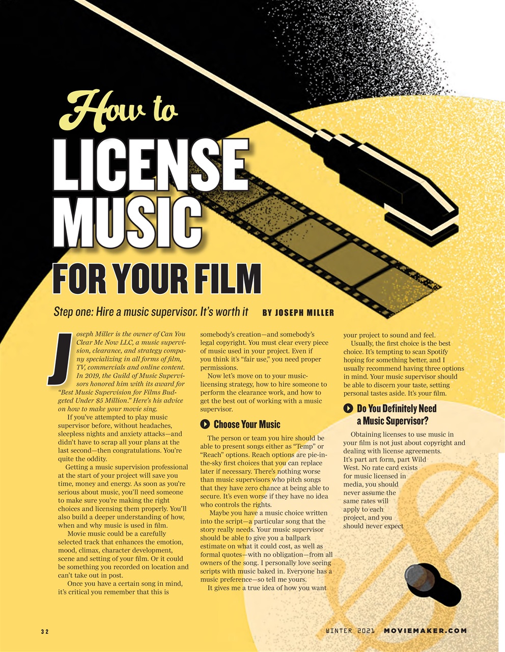 MovieMaker Magazine Preview Pages