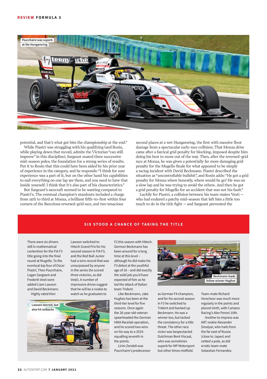 Autosport Preview Pages