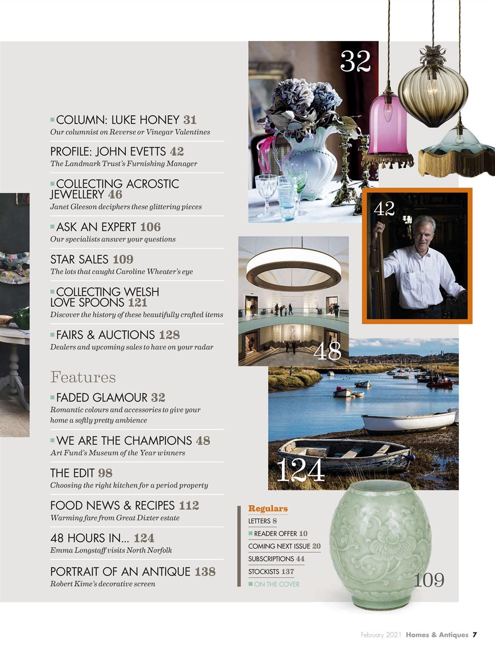 Homes & Antiques Magazine Preview Pages