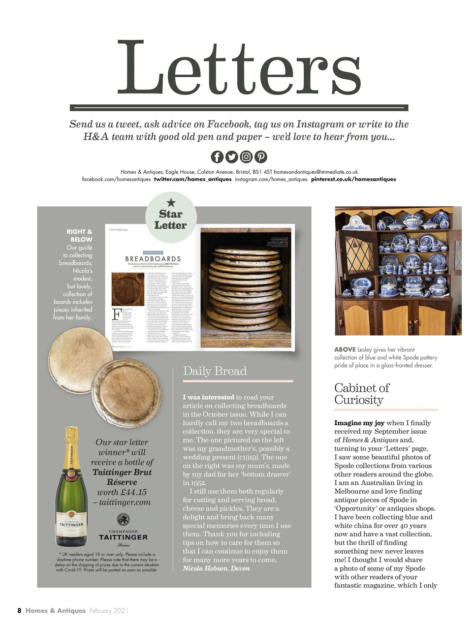 Homes & Antiques Magazine Preview Pages