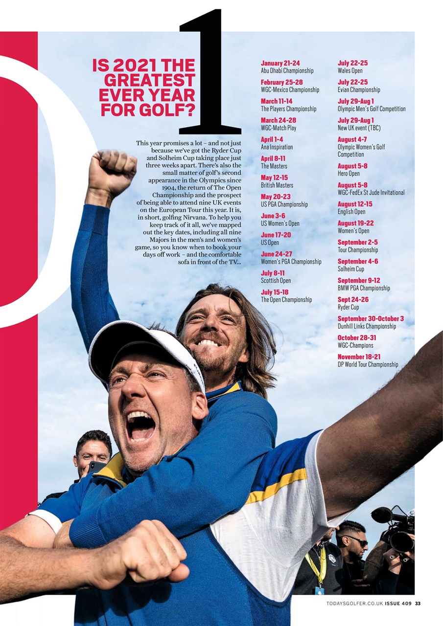 Today's Golfer Preview Pages