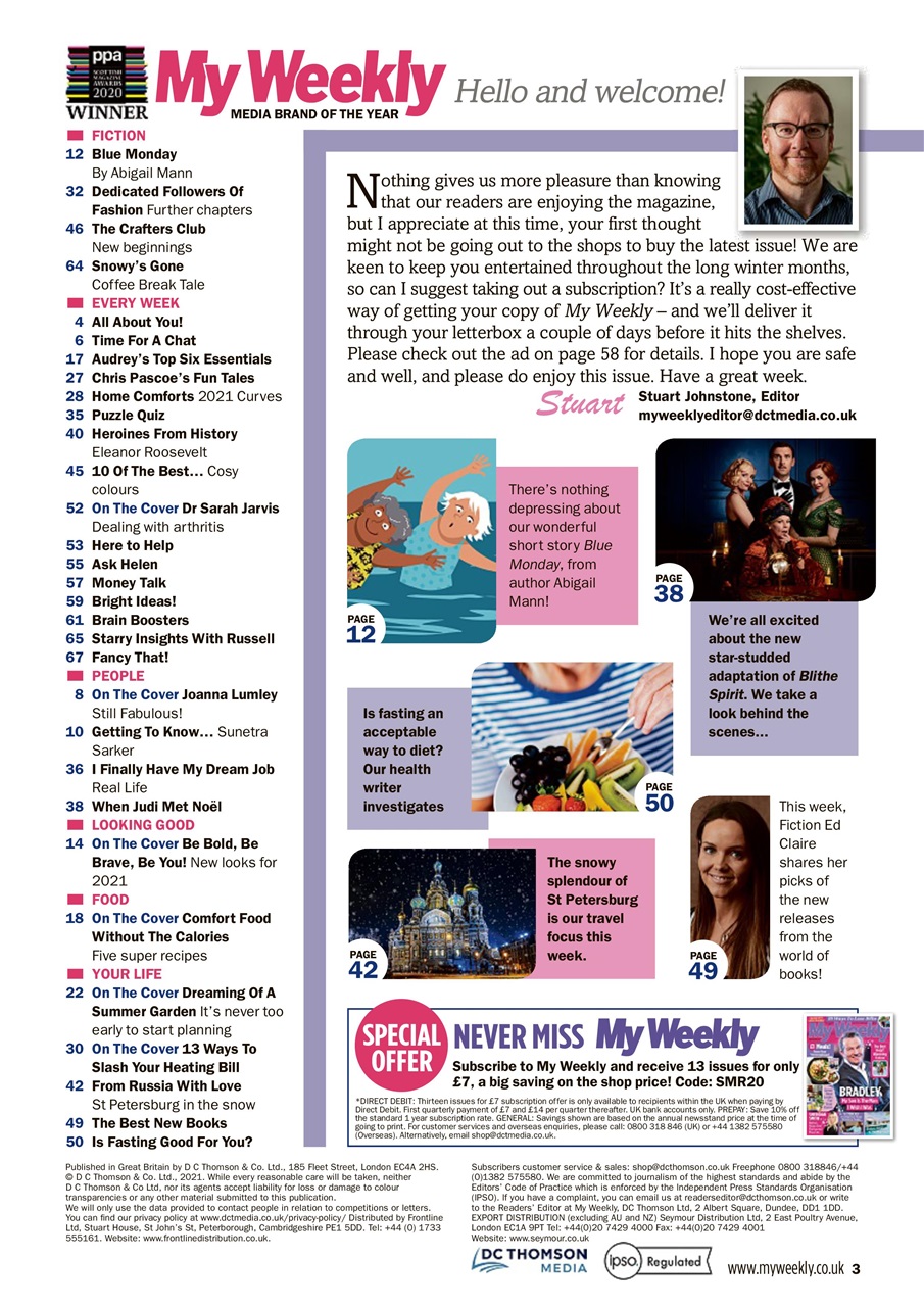 My Weekly Preview Pages