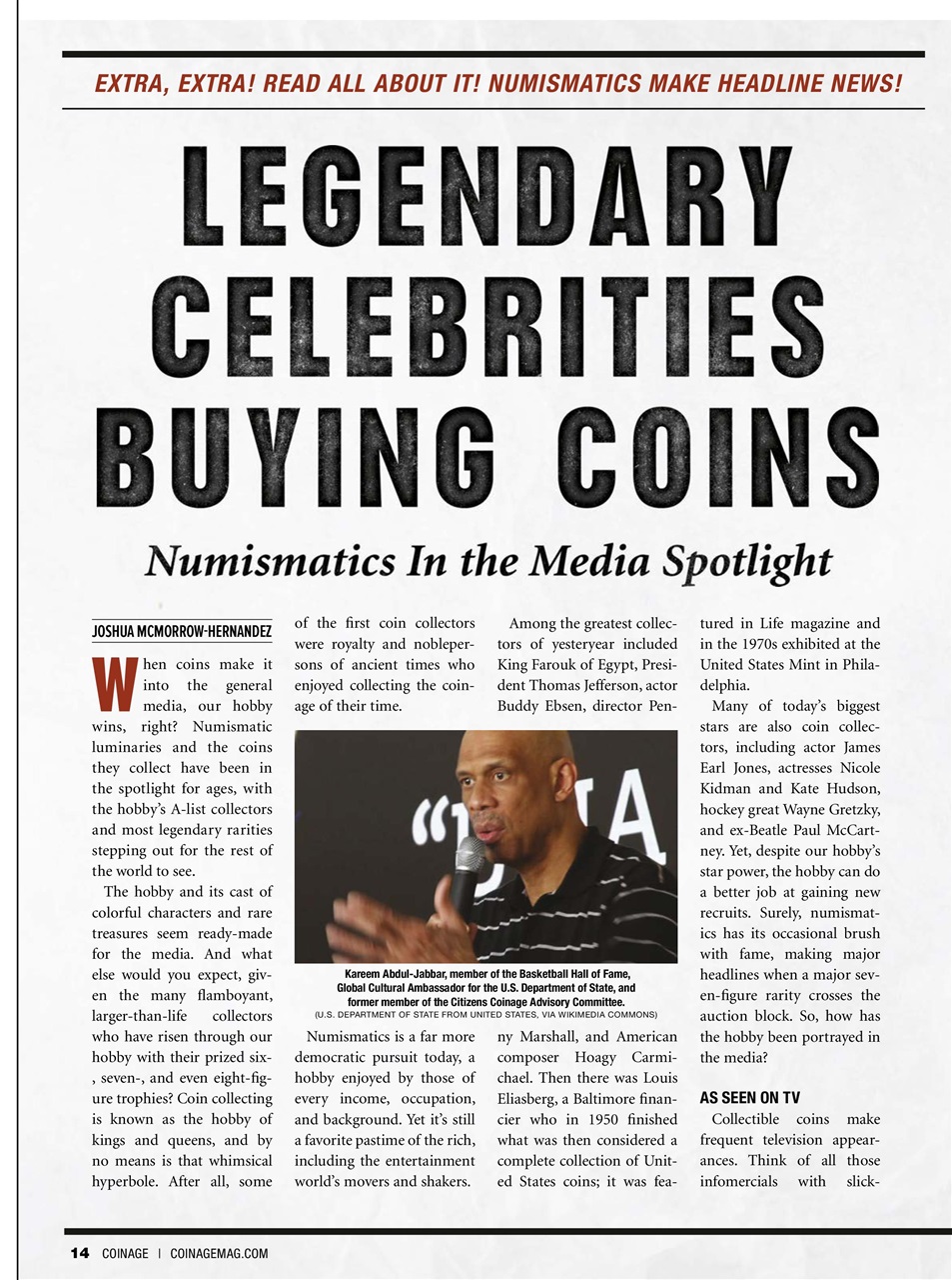 COINage Magazine Preview Pages