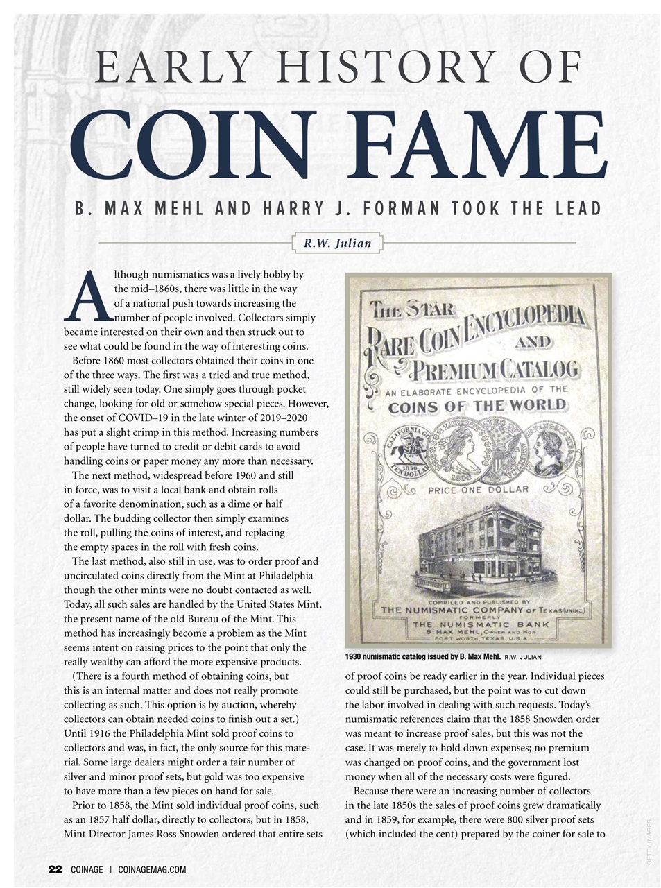 COINage Magazine Preview Pages