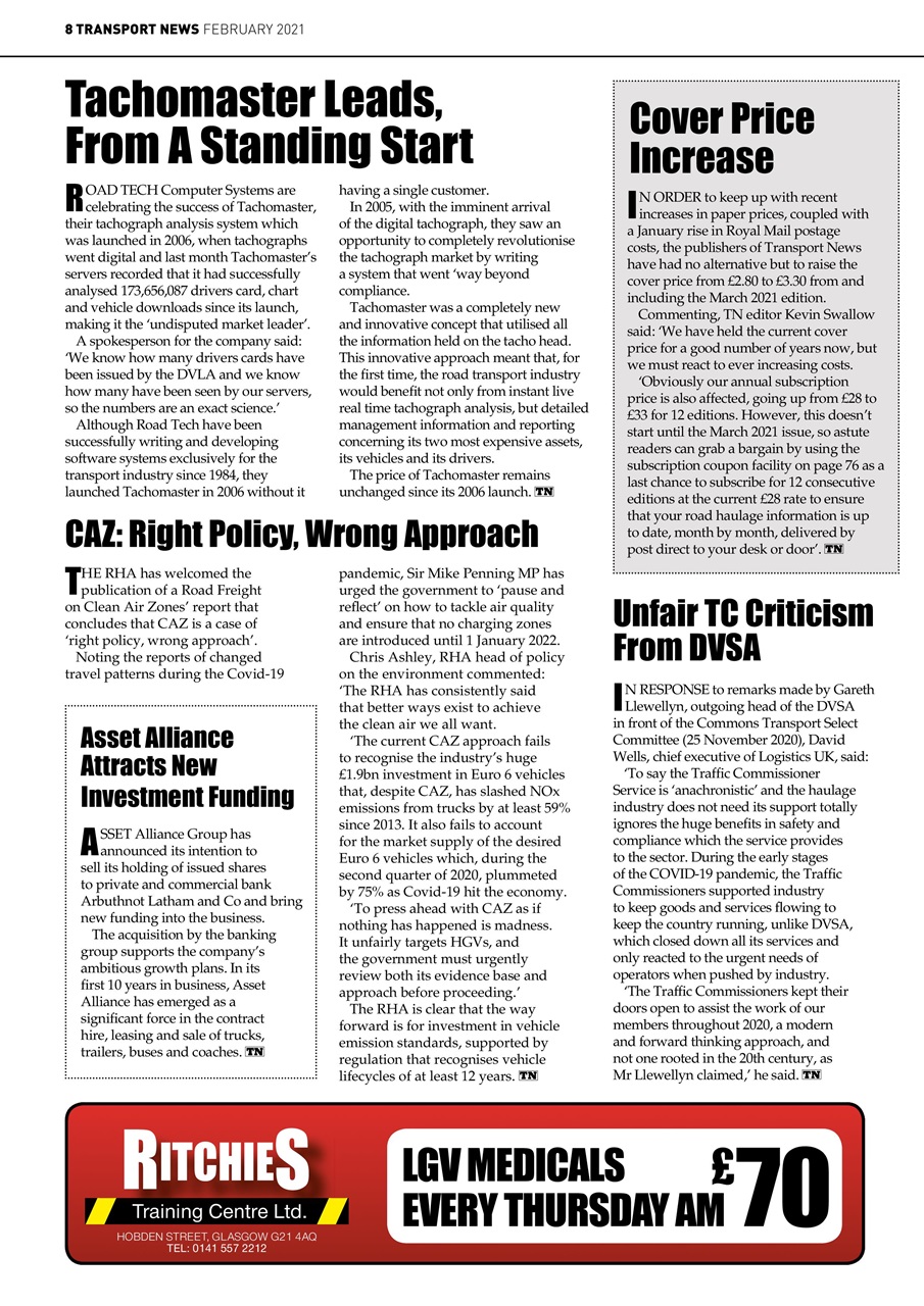 Transport News Preview Pages
