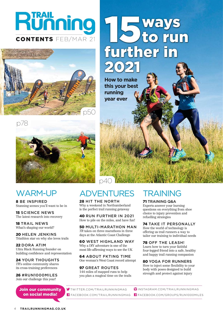 Trail Running Preview Pages