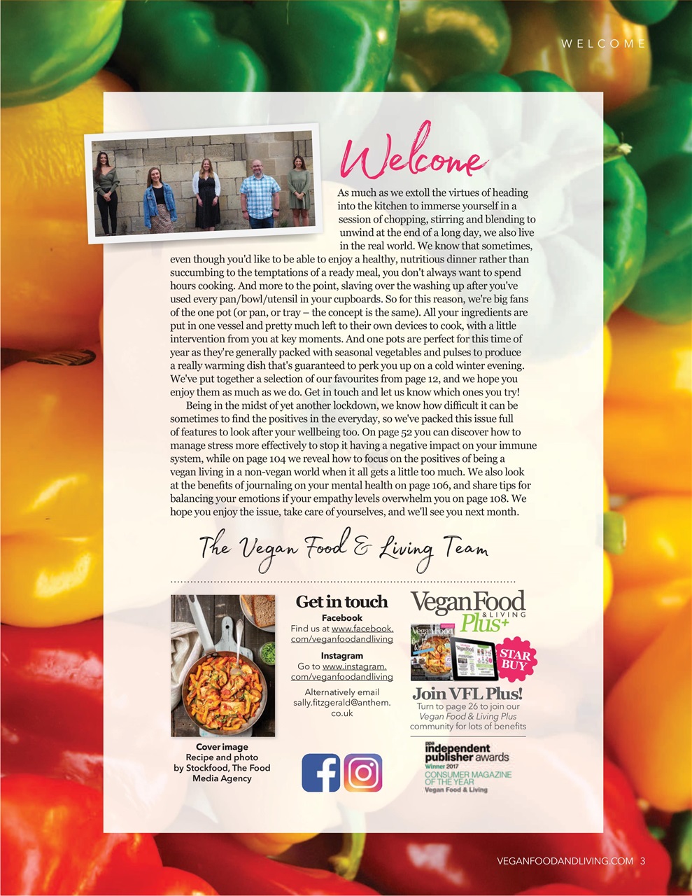 Vegan Food & Living Magazine Preview Pages