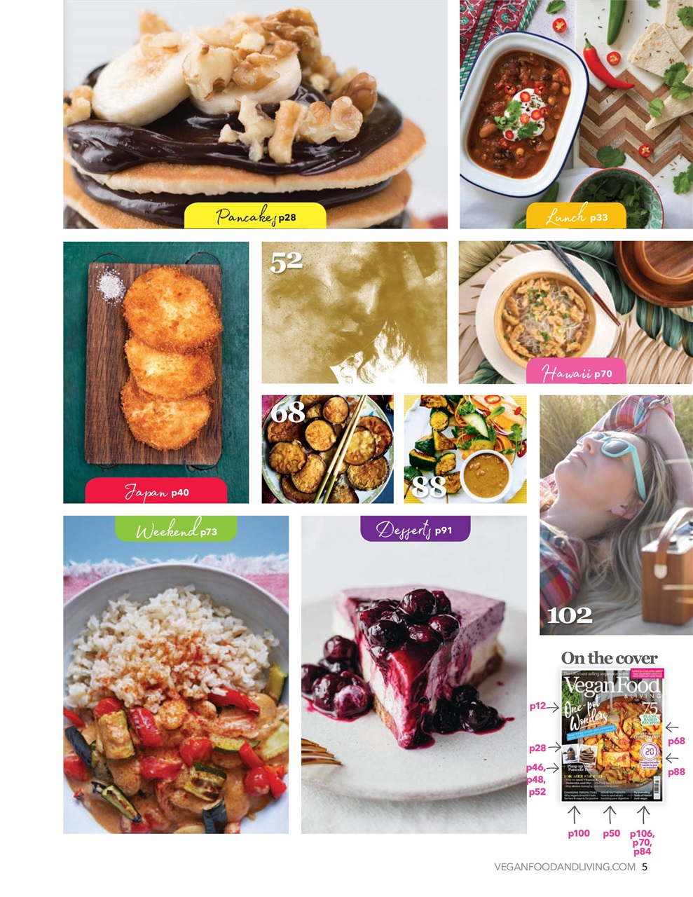 Vegan Food & Living Magazine Preview Pages