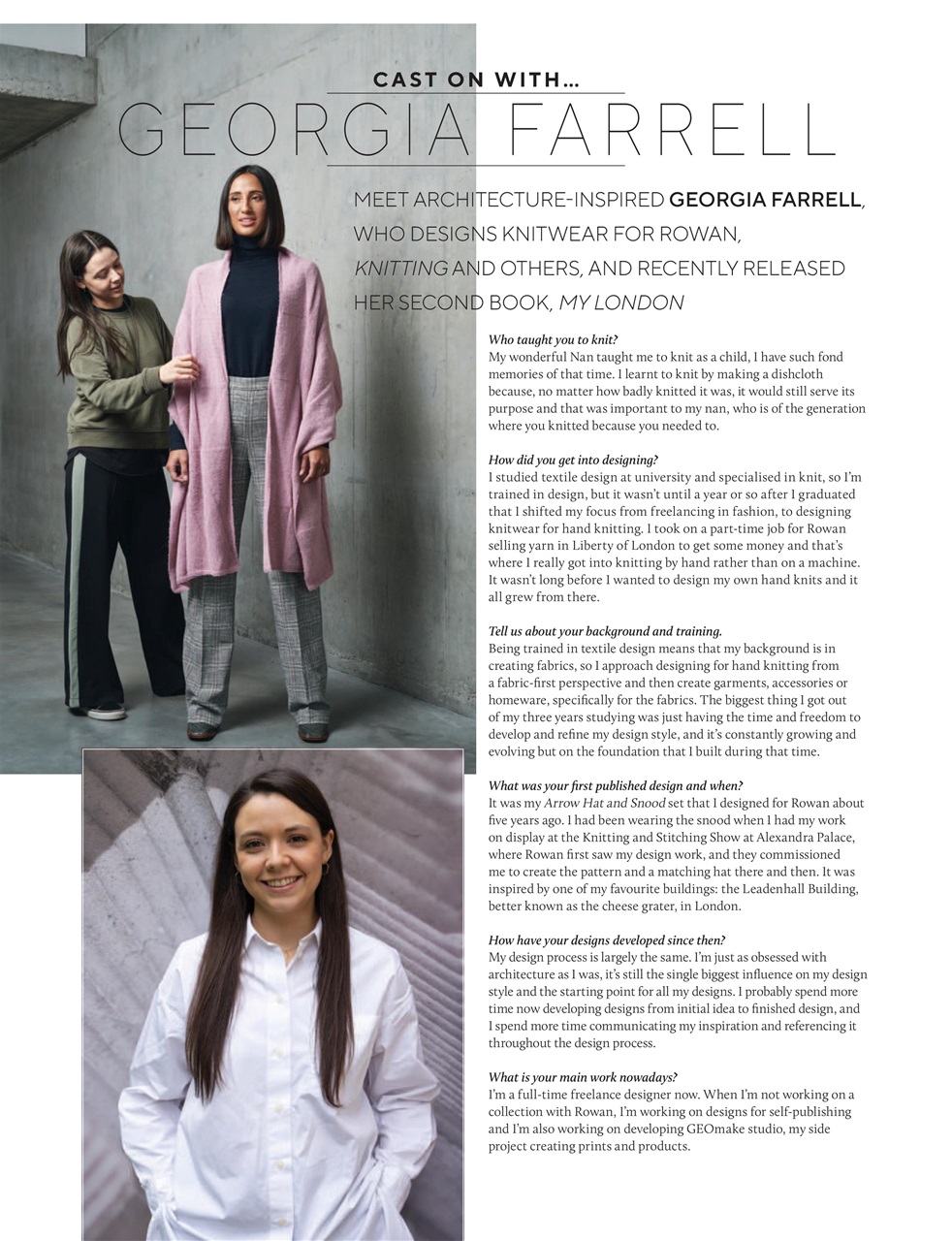 Knitting Preview Pages