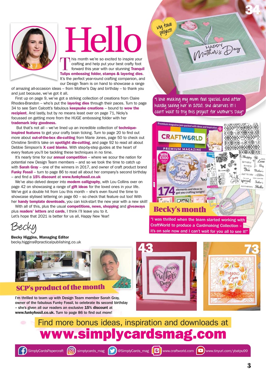 Simply Cards & Papercraft Preview Pages