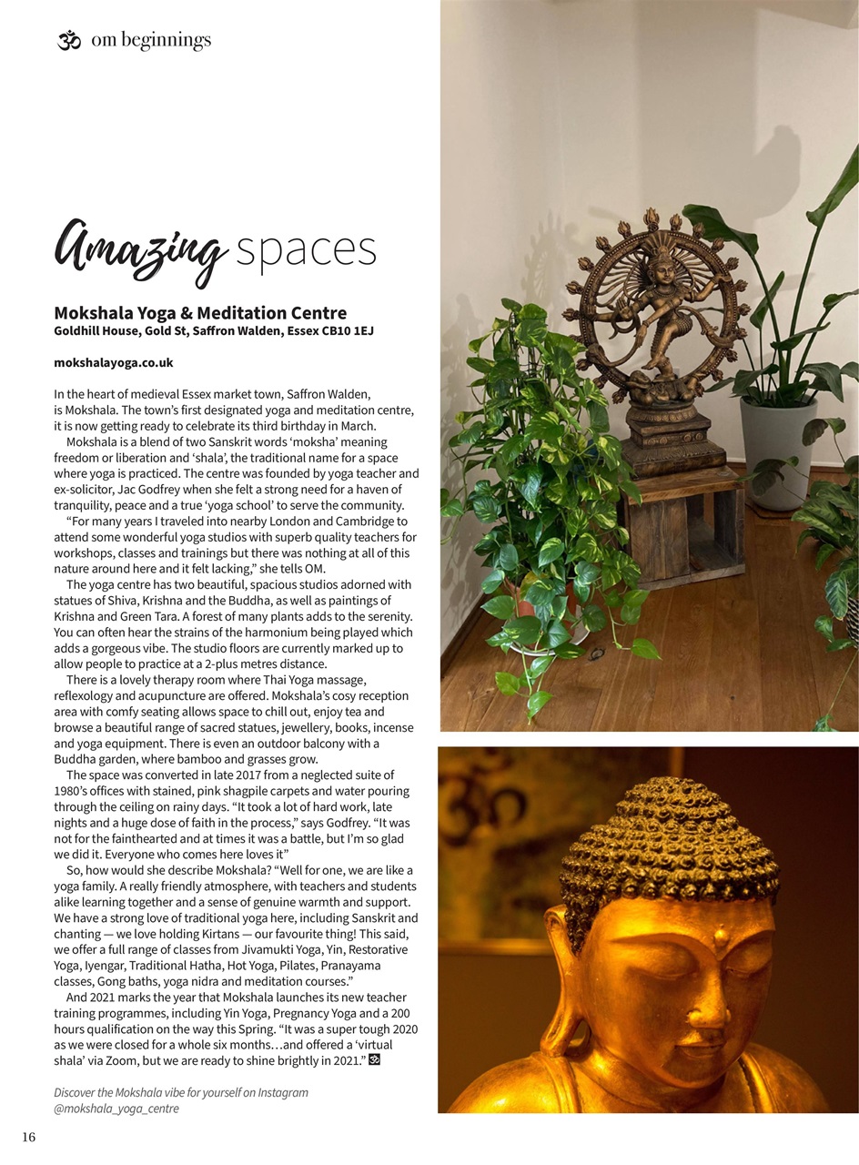 OM Yoga Magazine Preview Pages