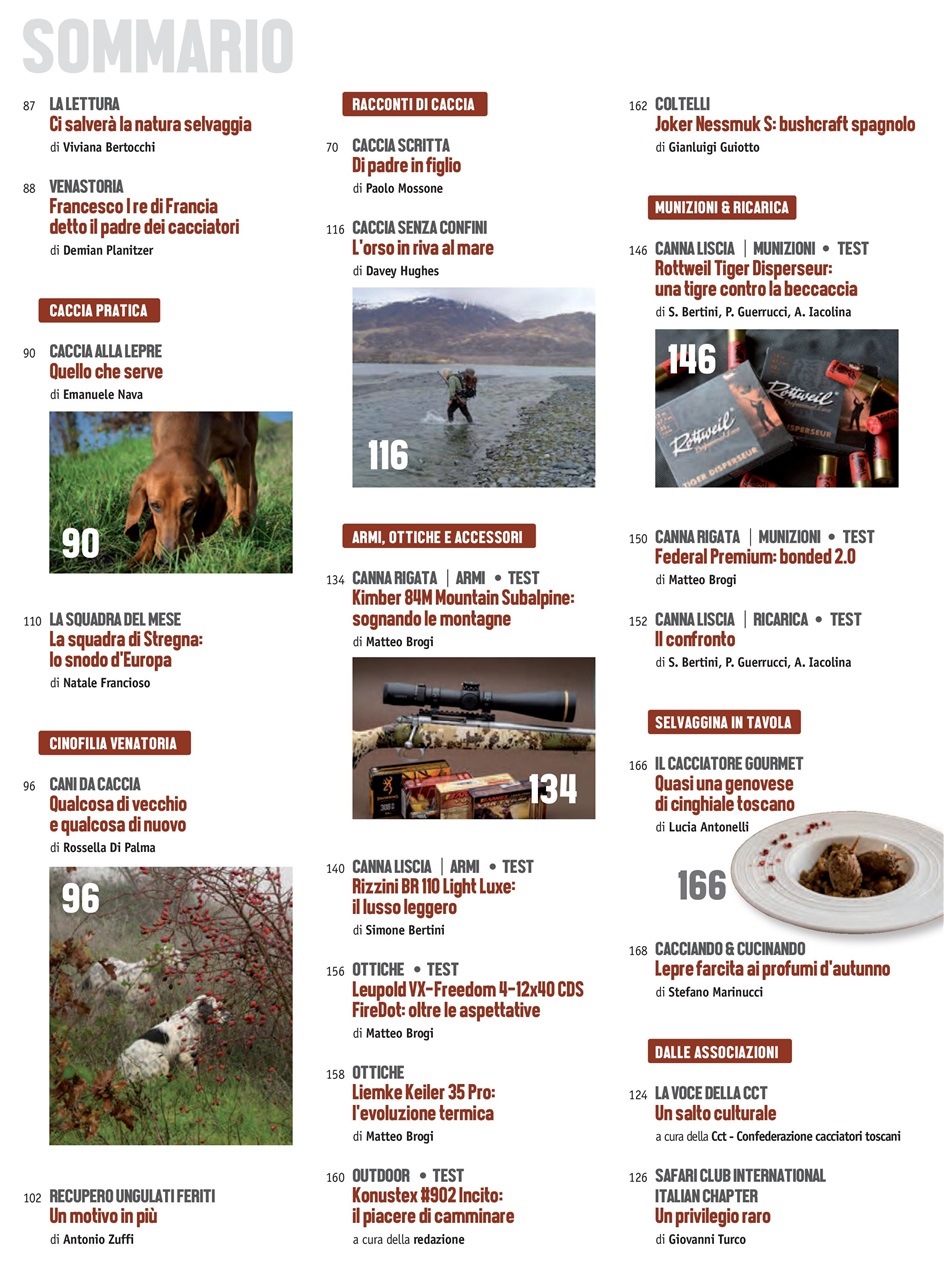 Caccia Magazine Preview Pages