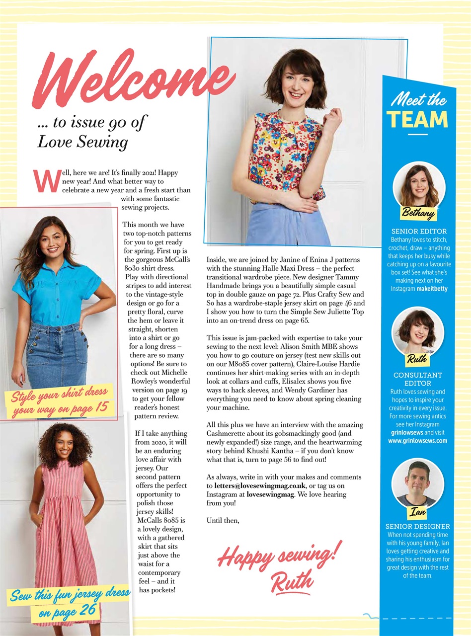 Love Sewing Preview Pages