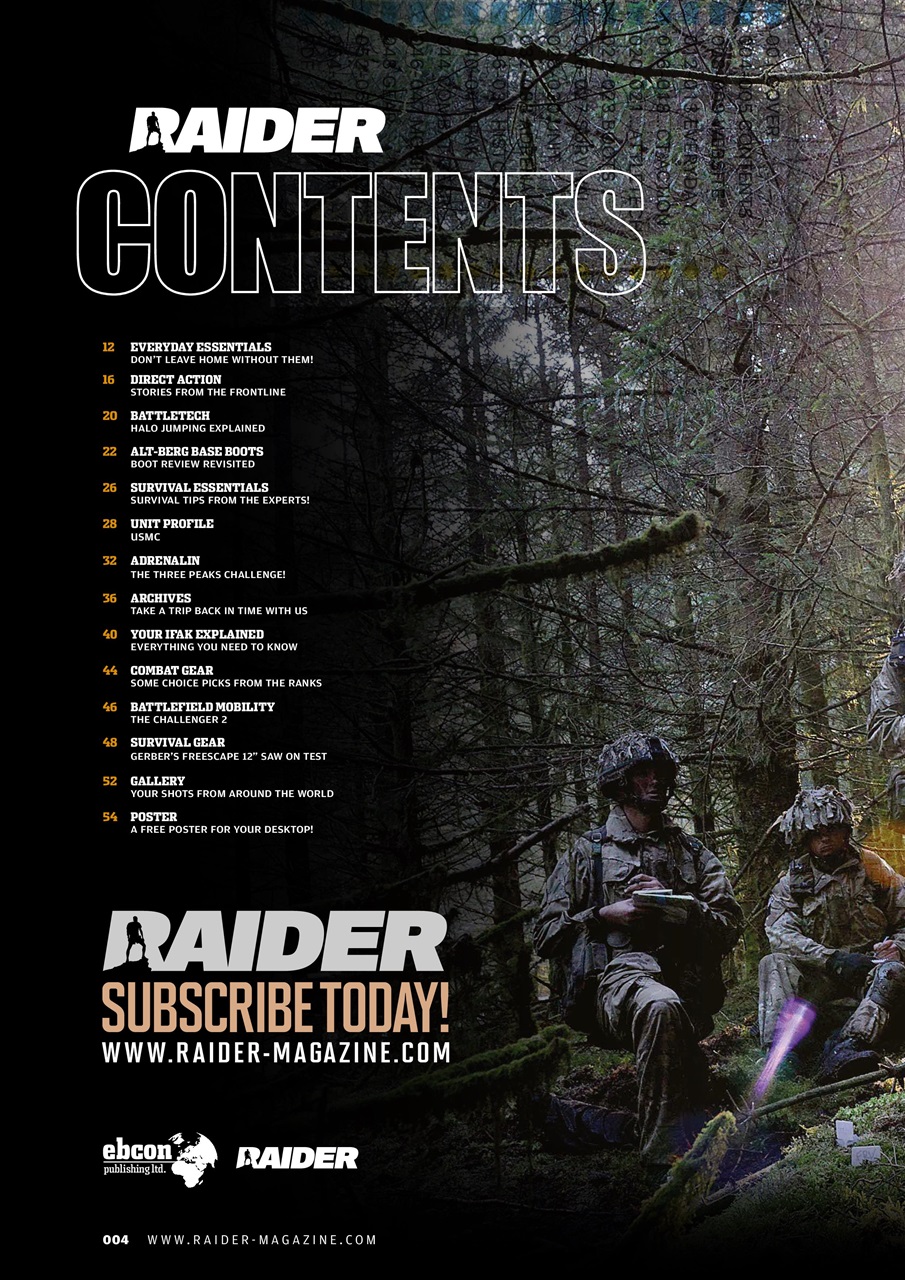 Raider Preview Pages