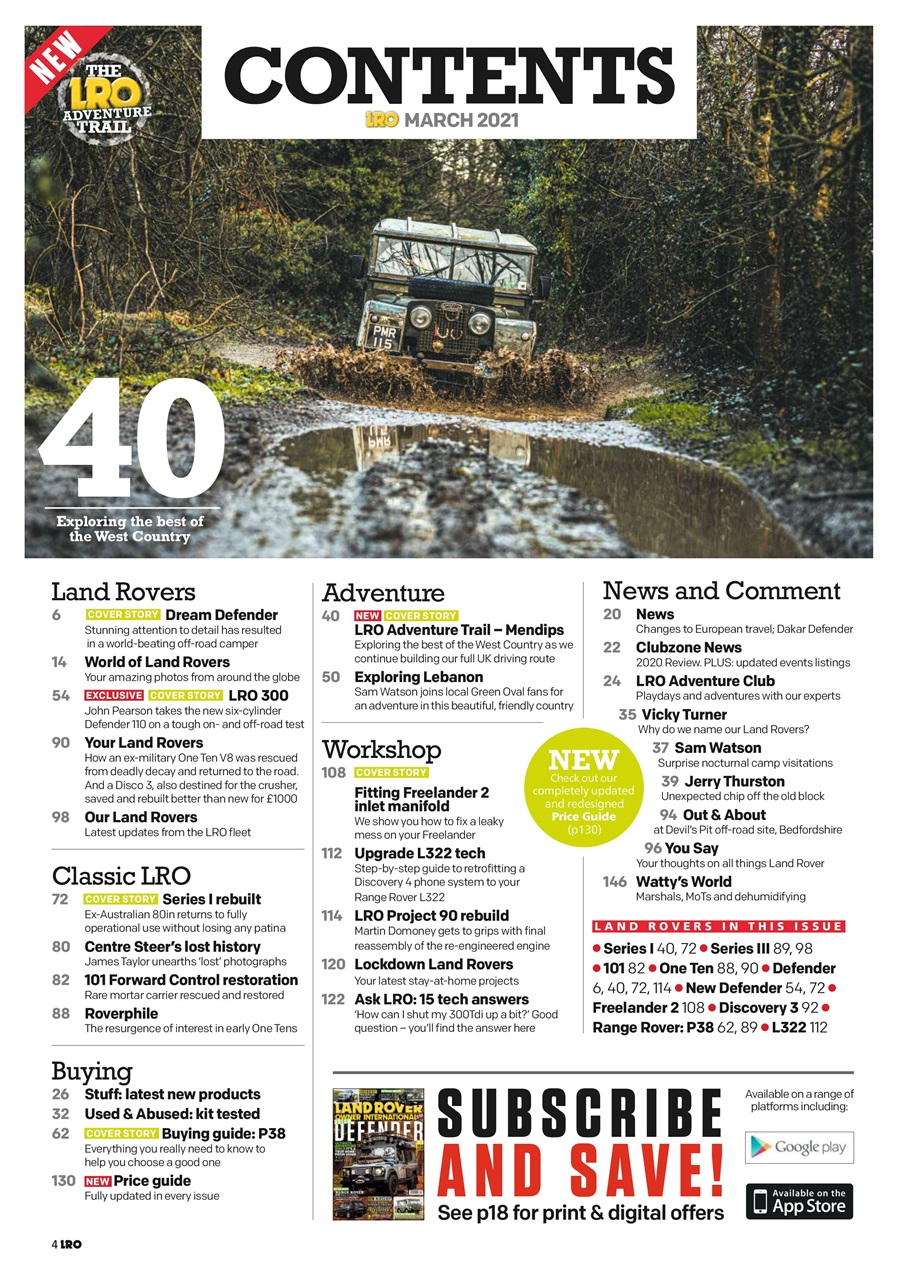 Land Rover Owner Preview Pages
