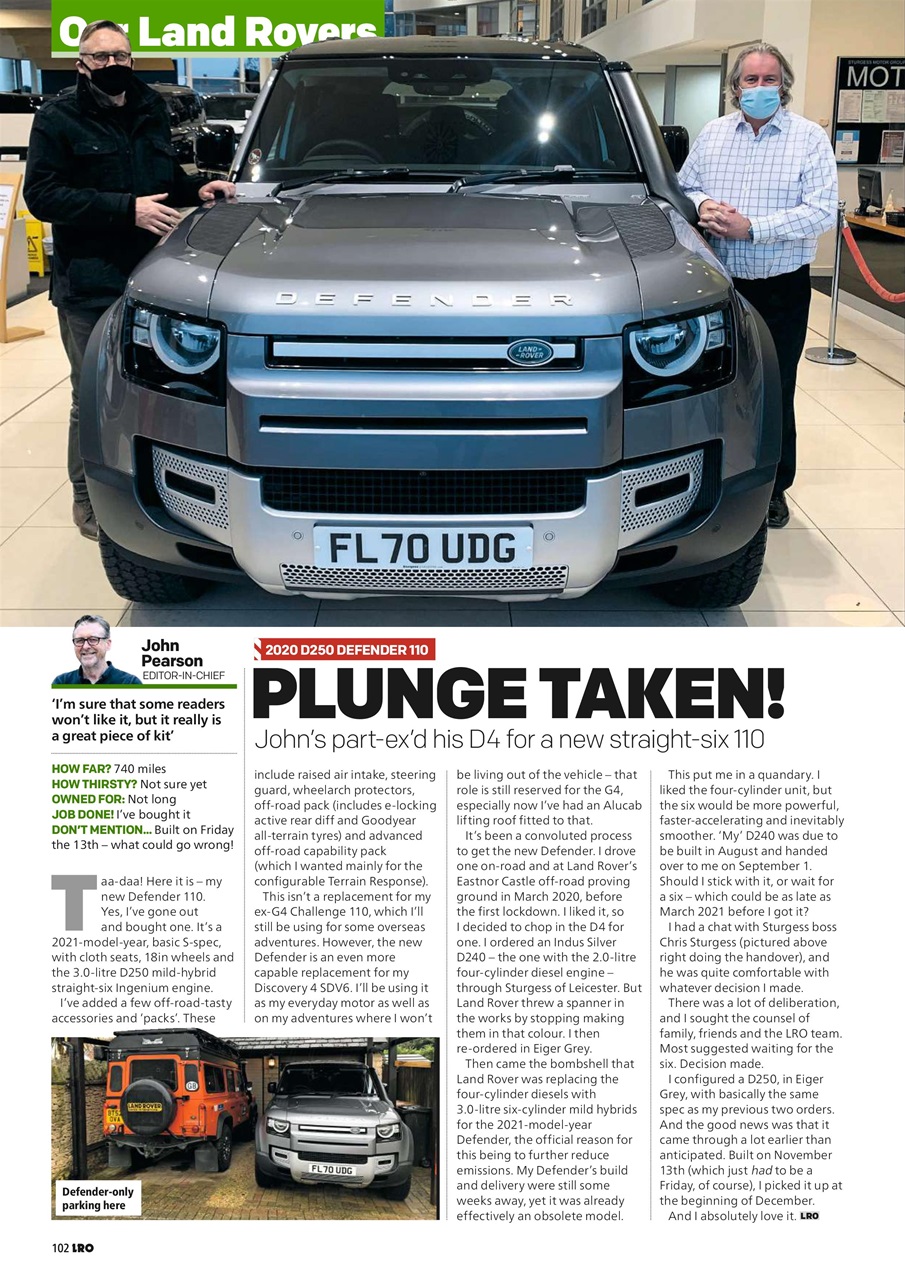 Land Rover Owner Preview Pages