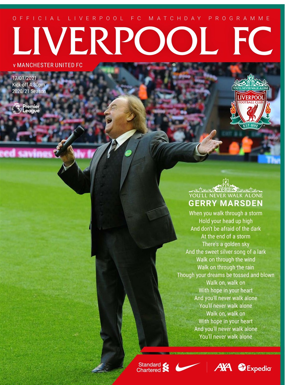 Liverpool FC Programmes Preview Pages