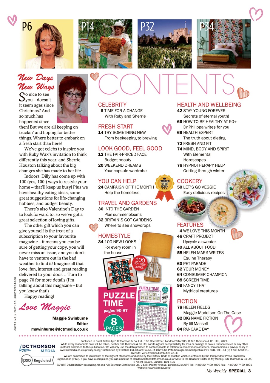 My Weekly Special Preview Pages