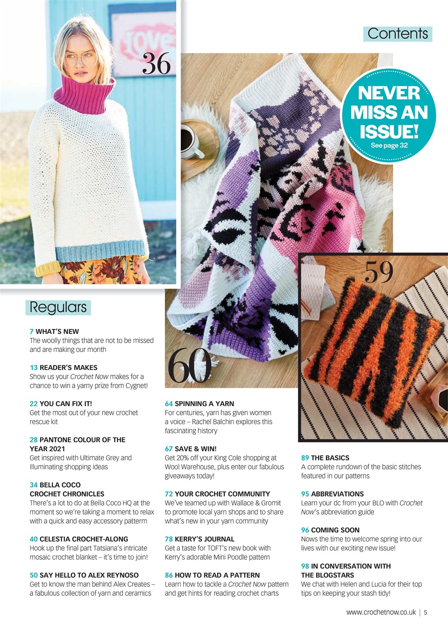 Crochet Now Magazine Preview Pages