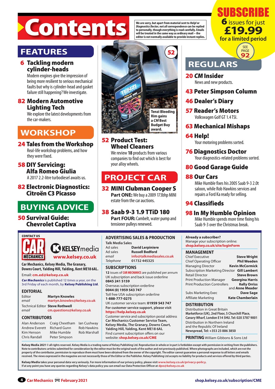 Car Mechanics Preview Pages