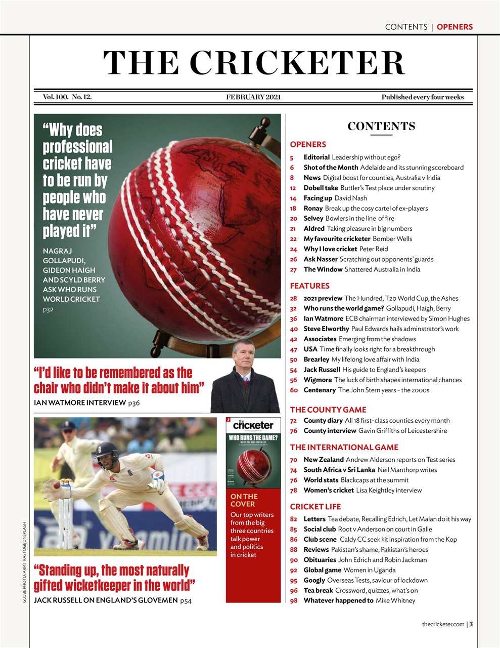 The Cricketer Magazine Preview Pages