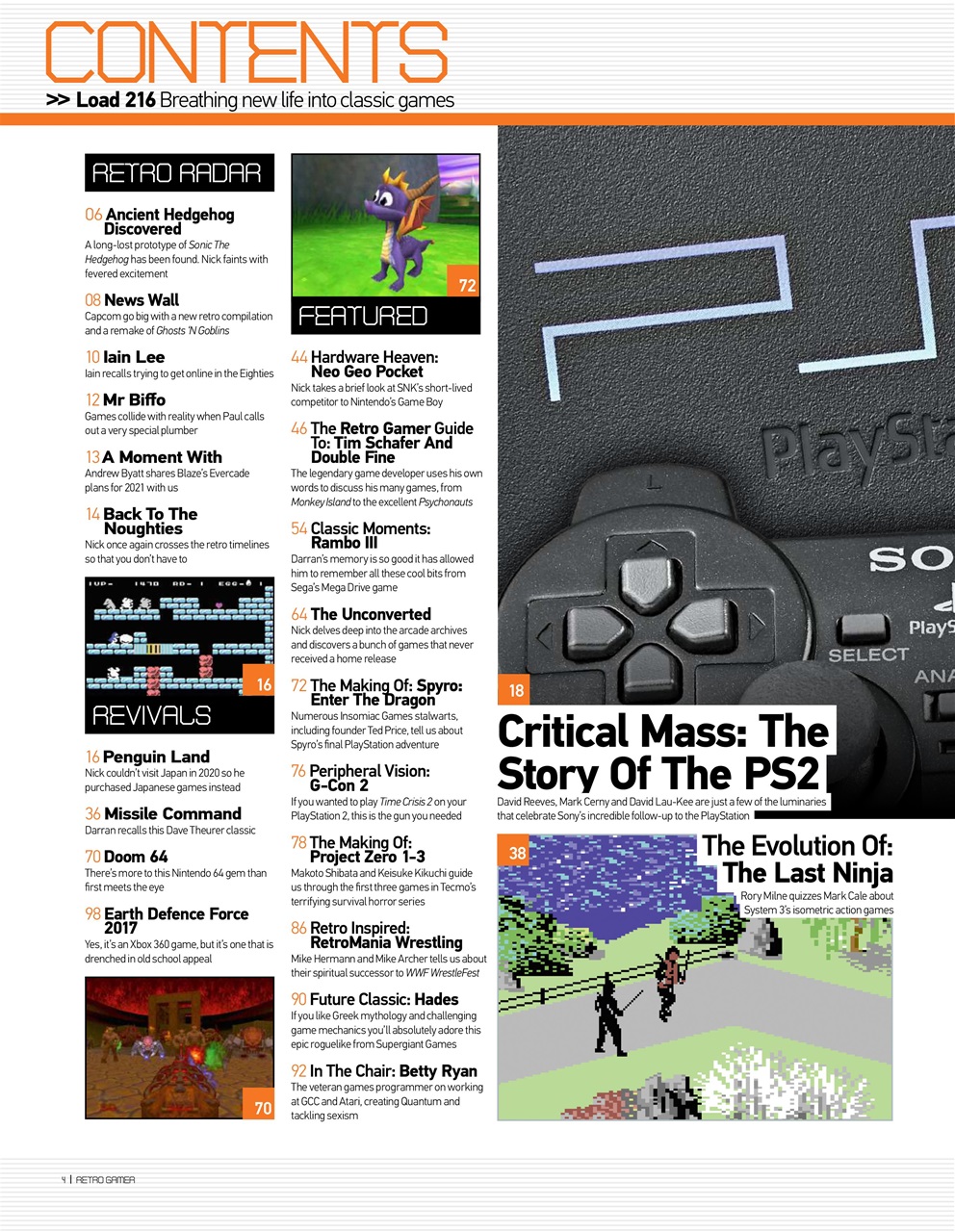 Retro Gamer Preview Pages