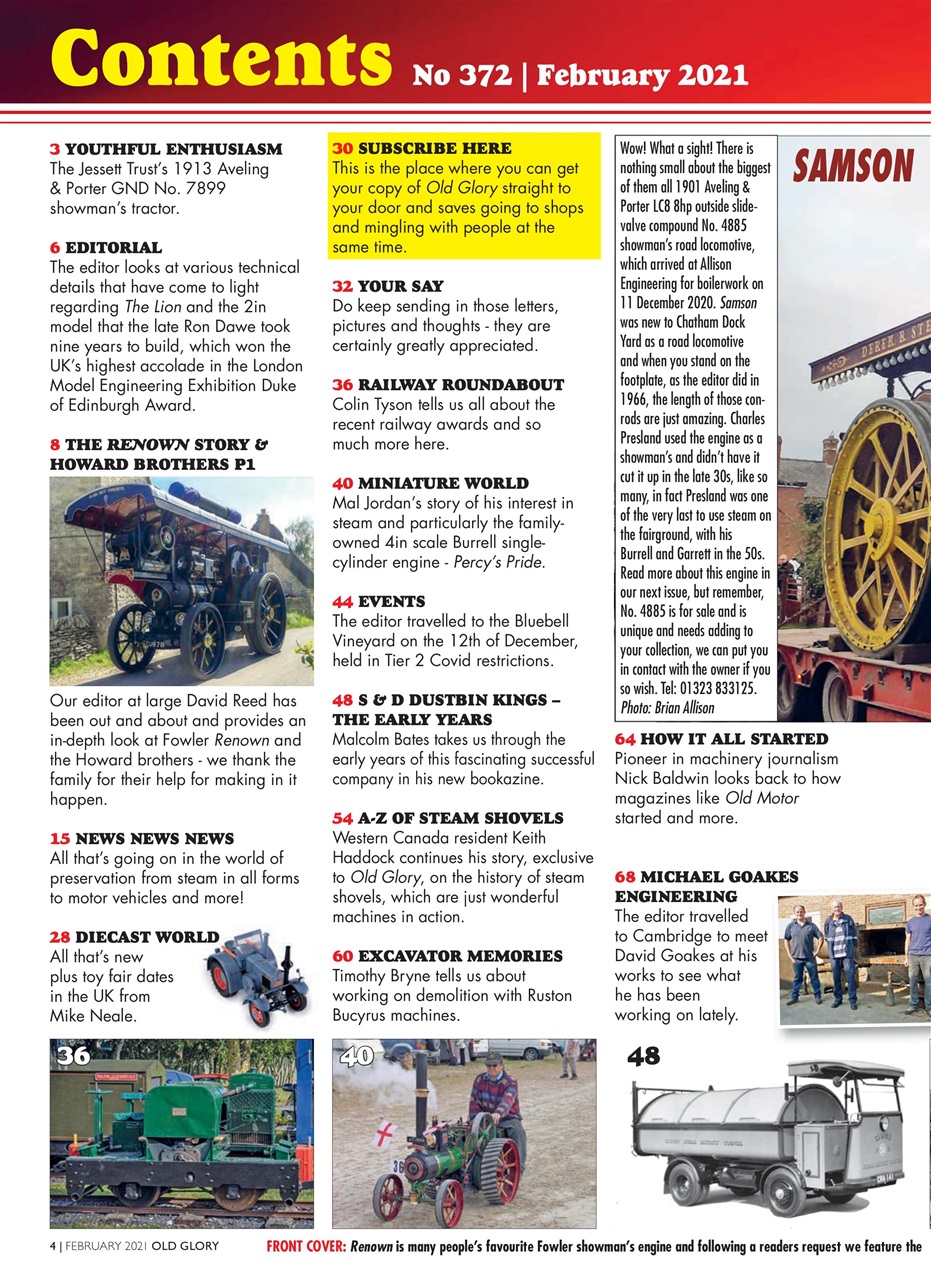 Old Glory Magazine Preview Pages