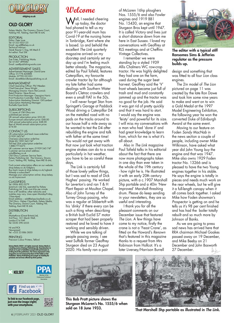 Old Glory Magazine Preview Pages