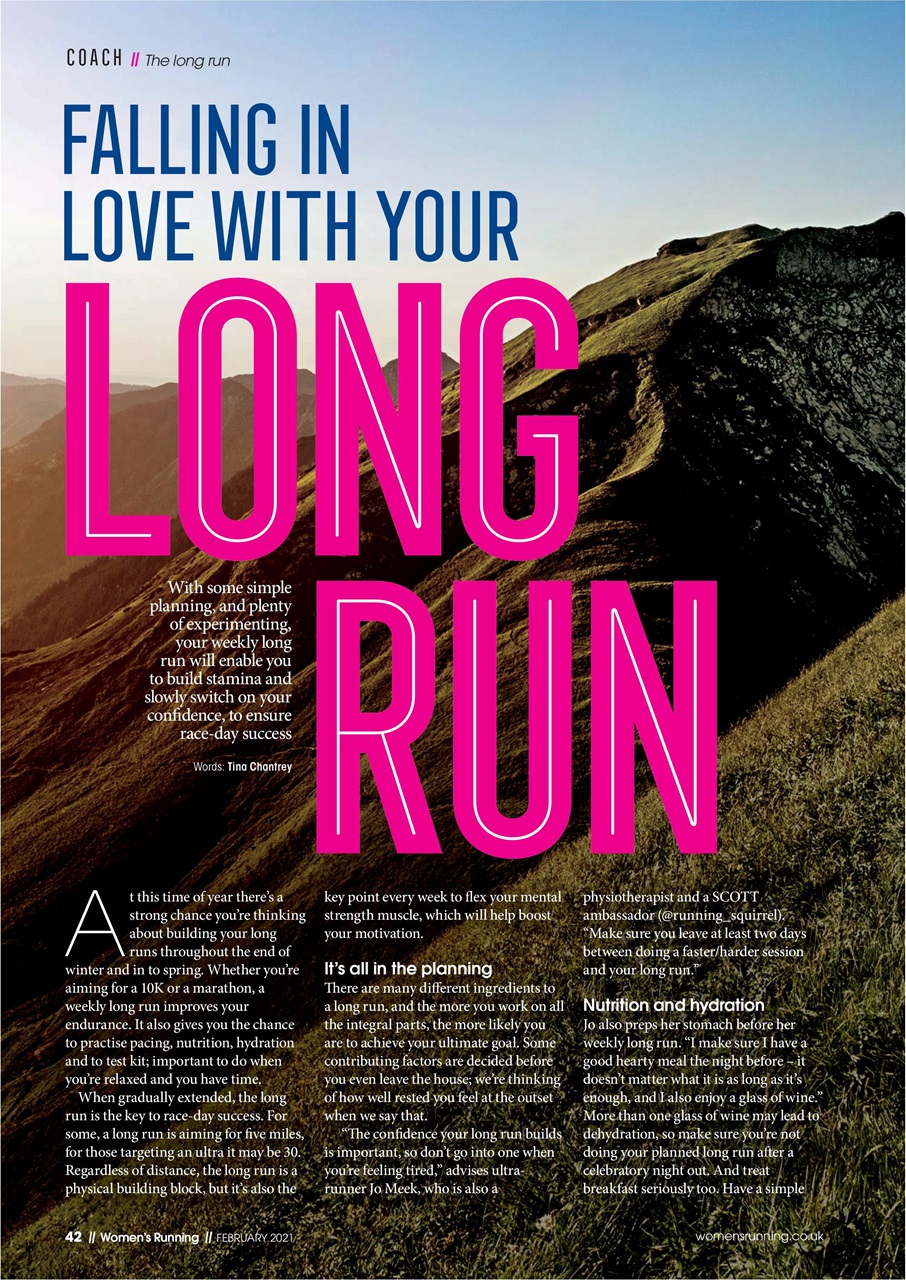 Women’s Running Preview Pages