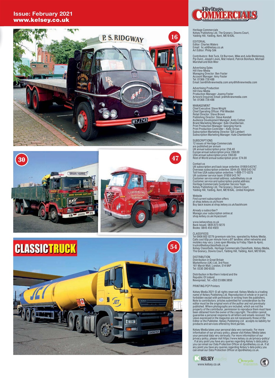 Heritage Commercials Magazine Preview Pages