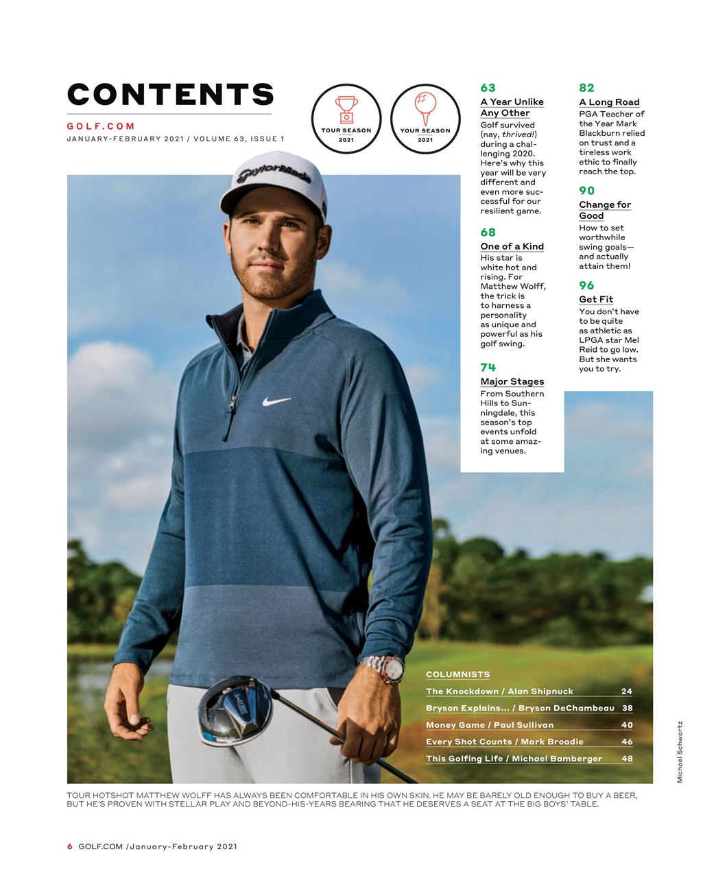 Golf Magazine Preview Pages