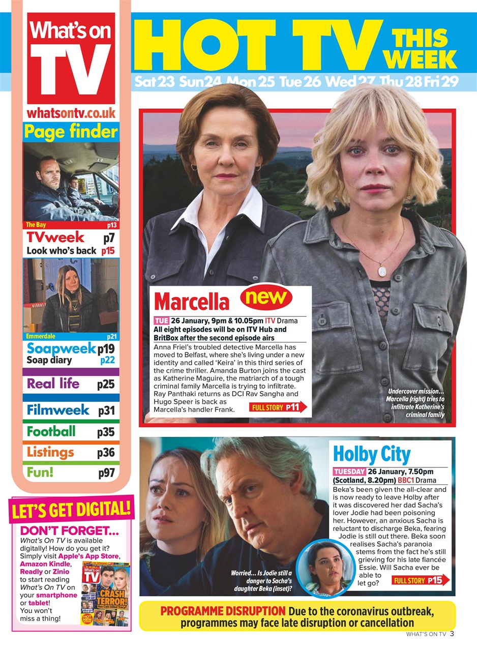 What's on TV Preview Pages