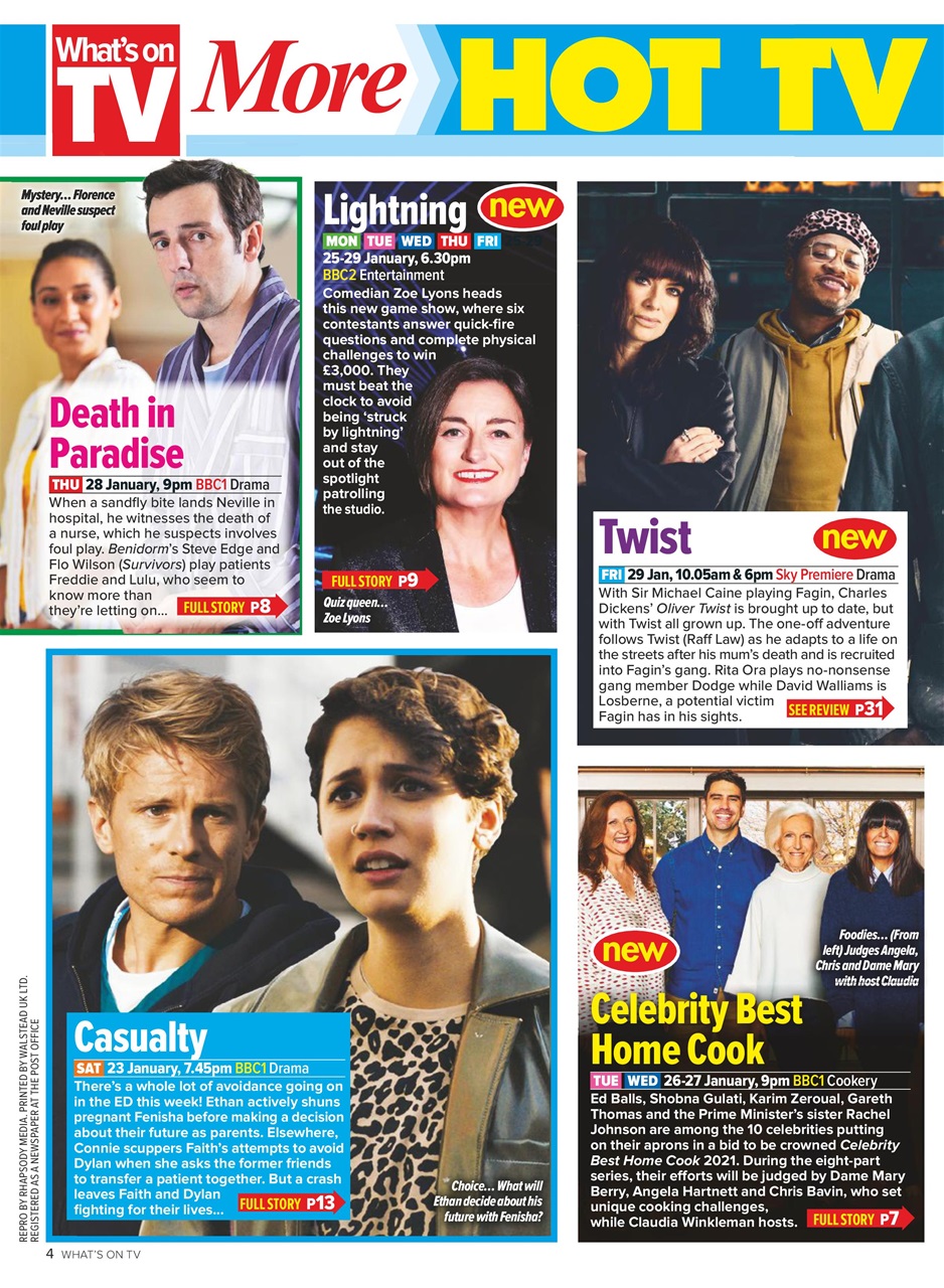 What's on TV Preview Pages