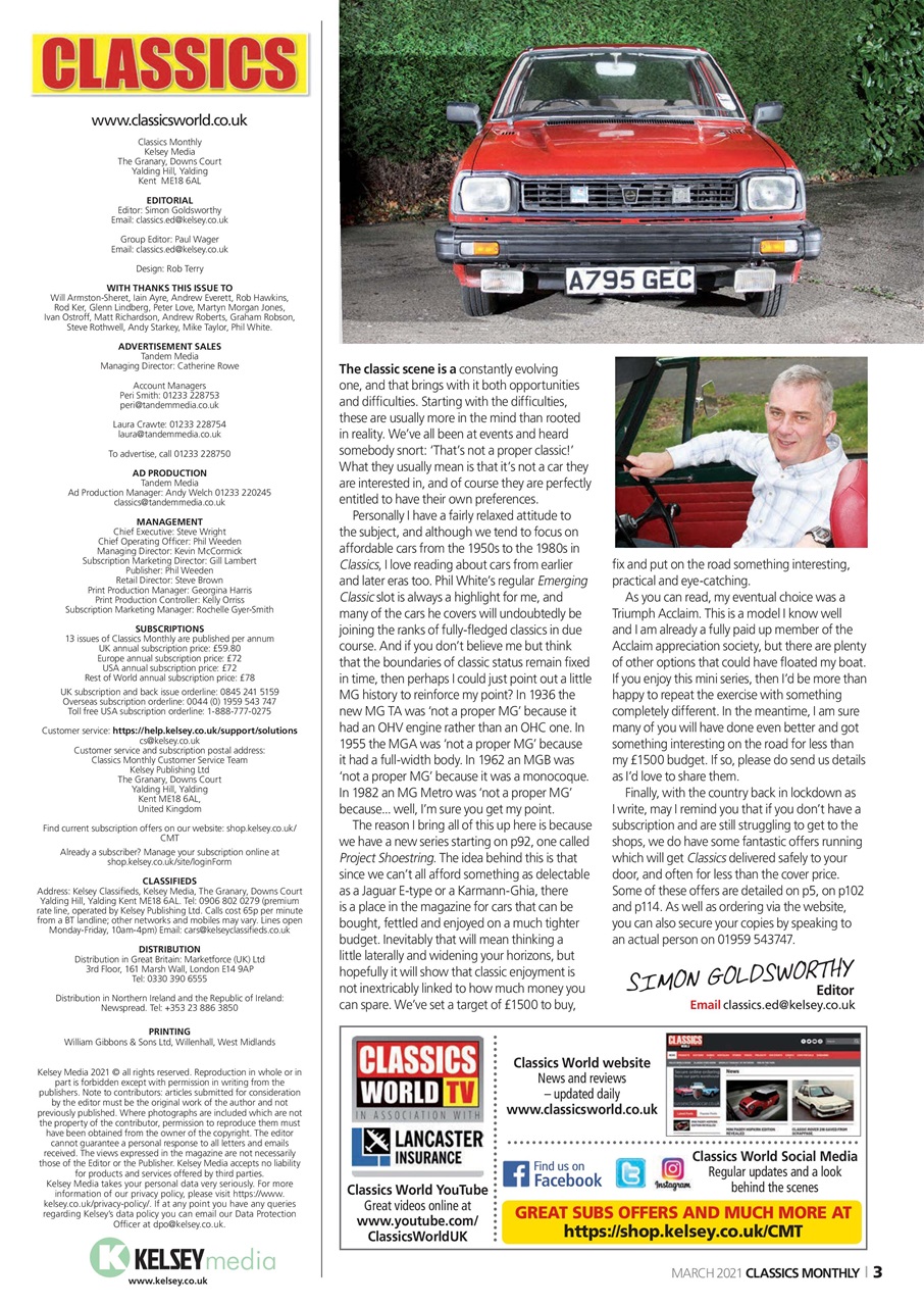 Classics World Preview Pages