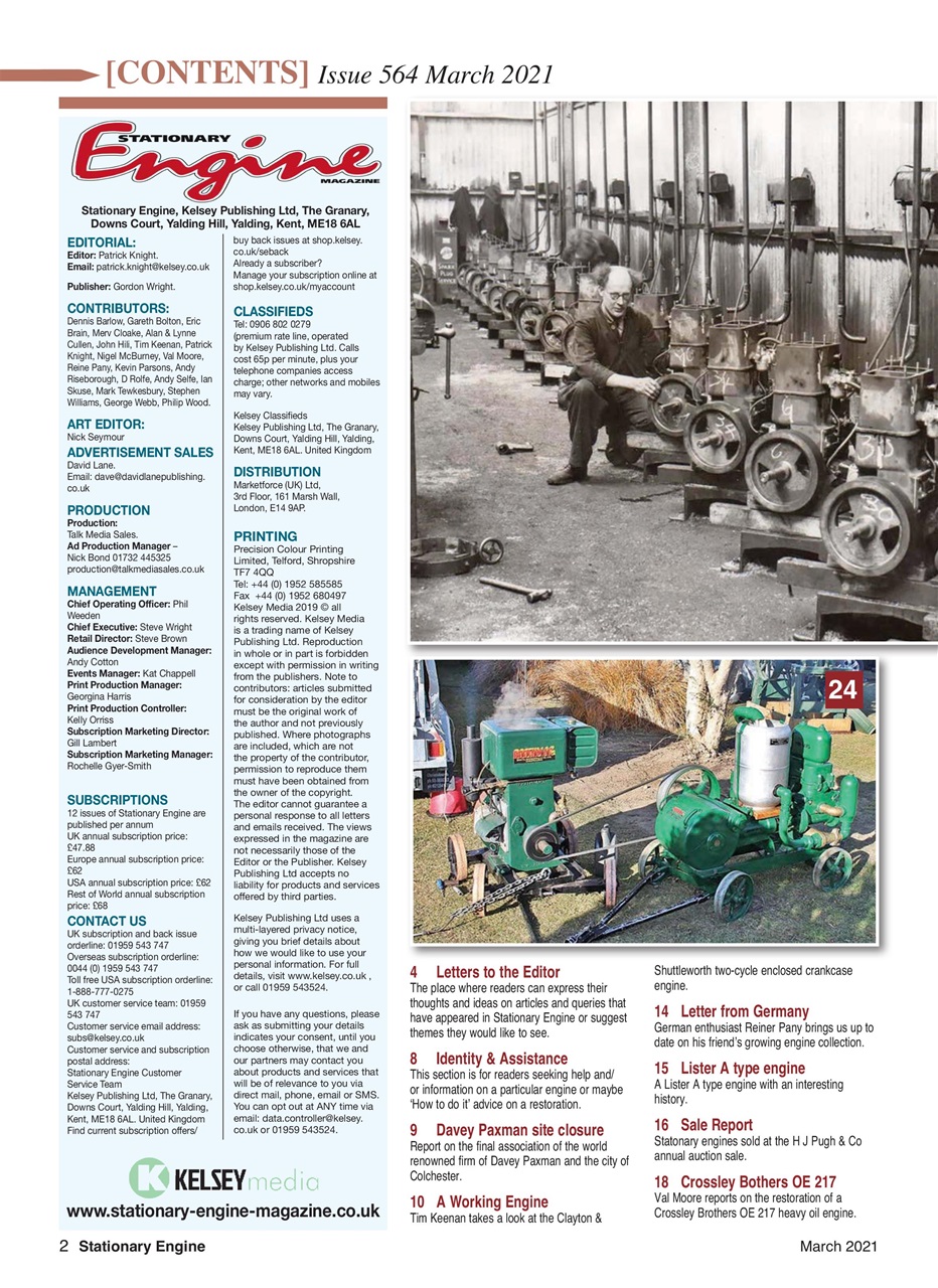 Stationary Engine Preview Pages